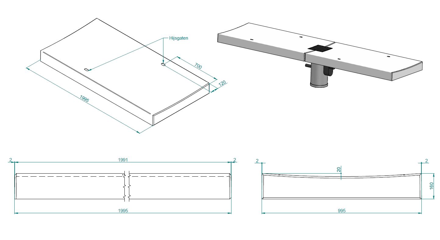 Concrete channel XL 200 x 100 cm - photos 3
